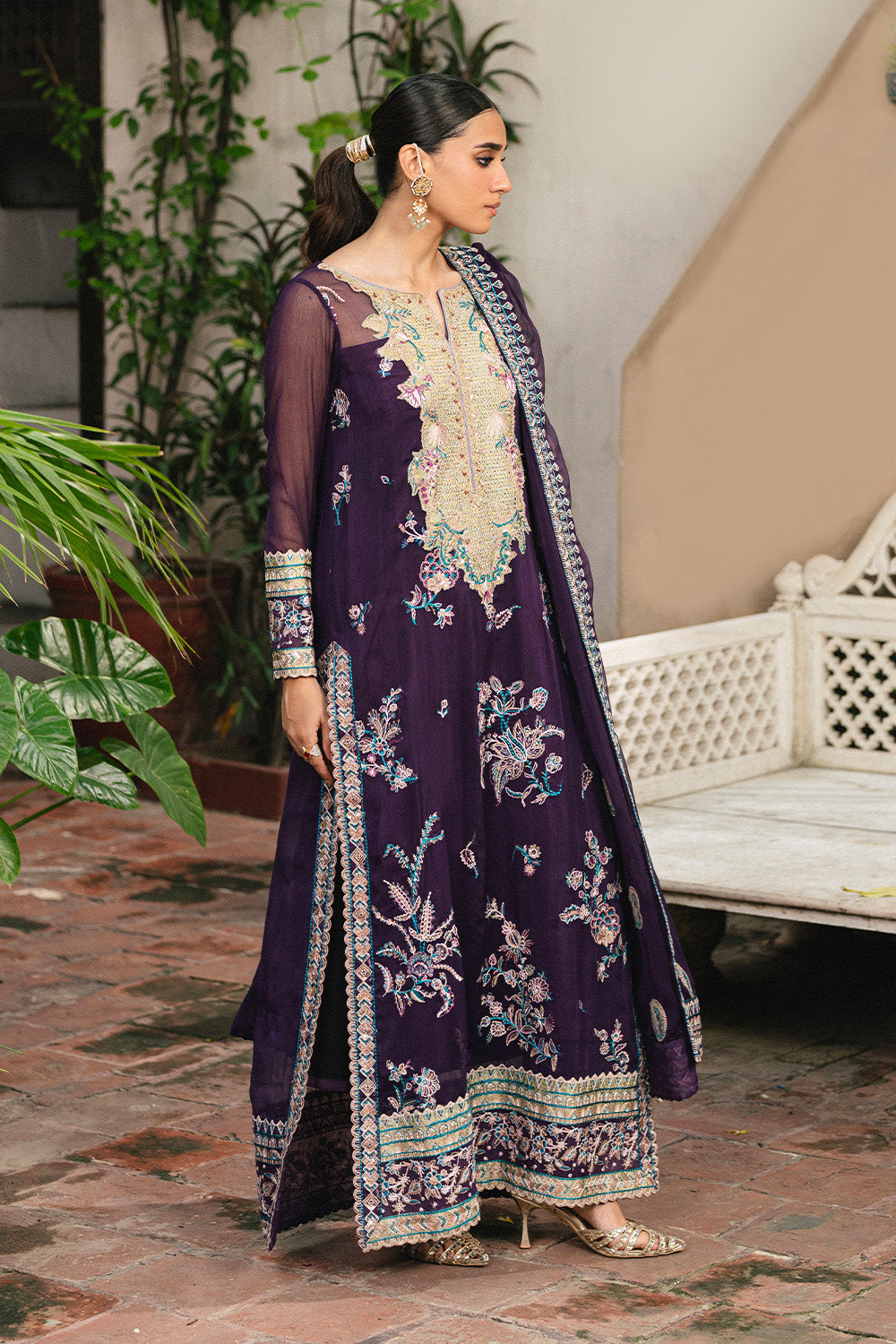 3 Piece Embroidered Chiffon POLINA - FSU5650