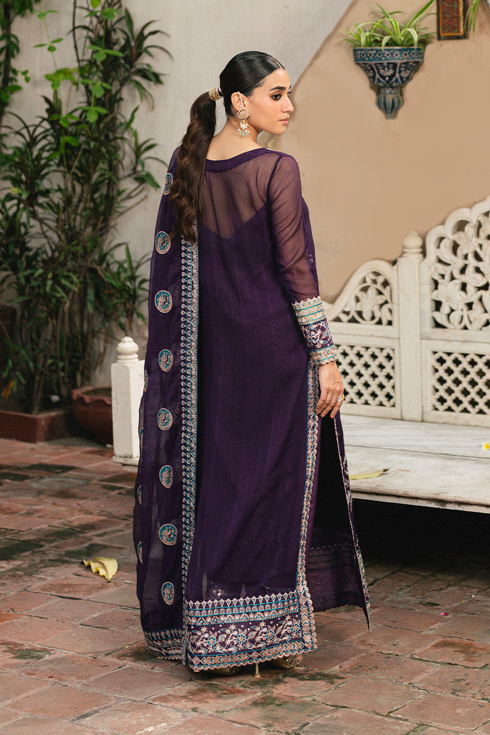 3 Piece Embroidered Chiffon POLINA - FSU5650