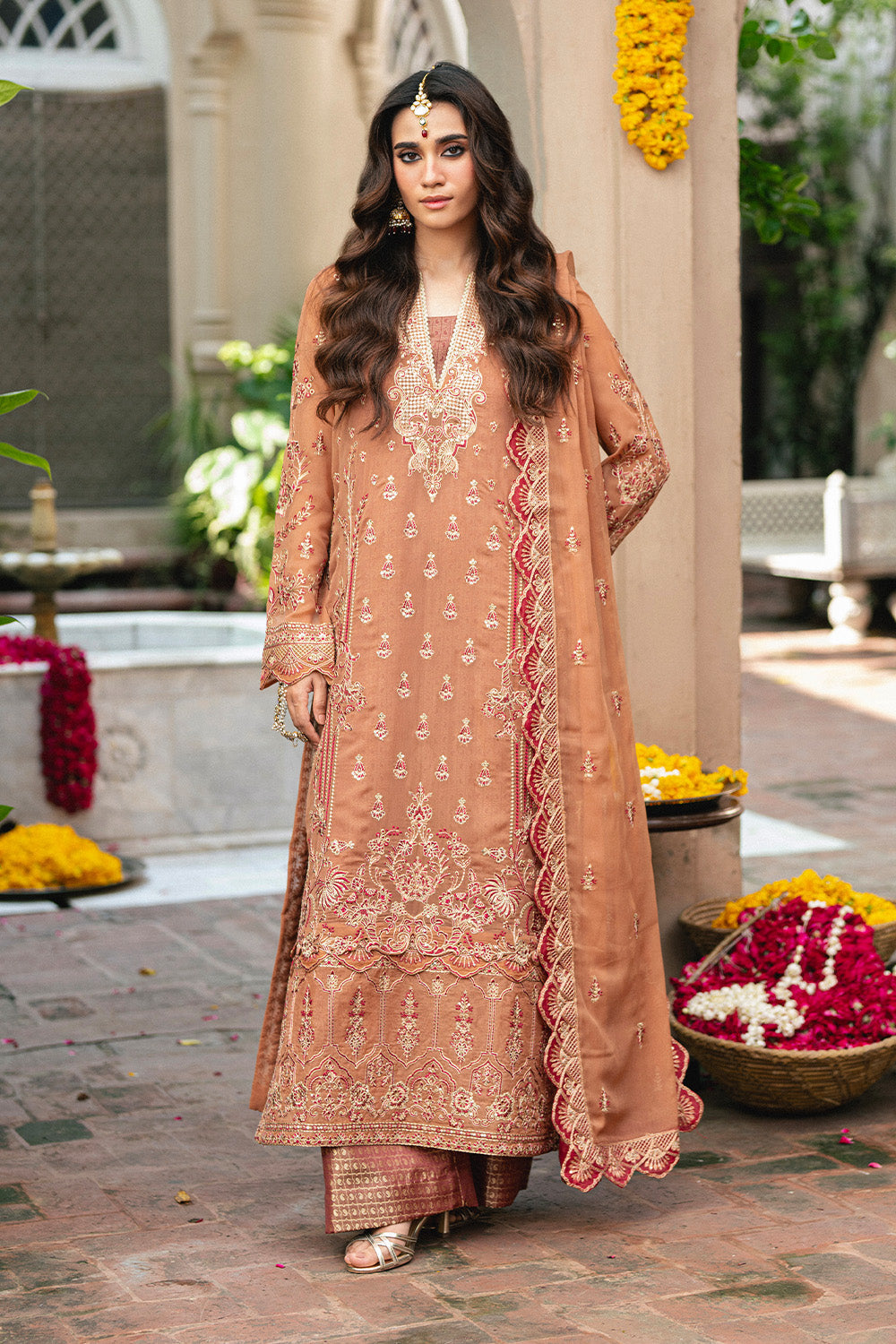 3 Piece Embroidered Chiffon VARVARA - FSU5651