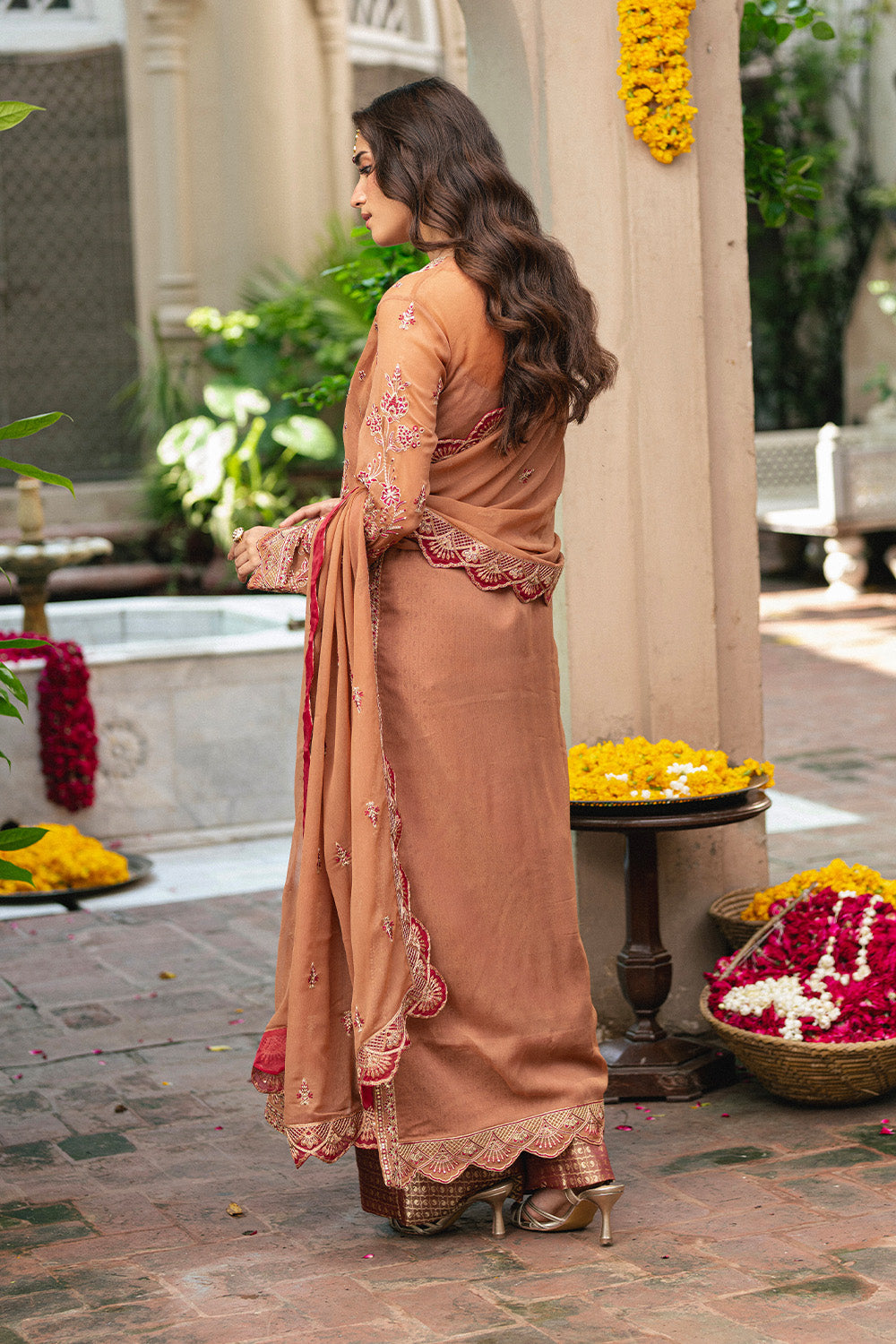 3 Piece Embroidered Chiffon VARVARA - FSU5651