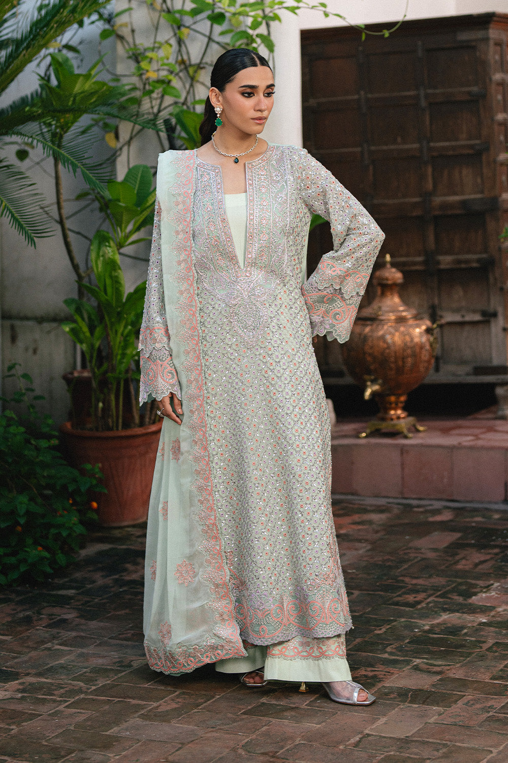 3 Piece Embroidered Chiffon TATIANA - FSU5652