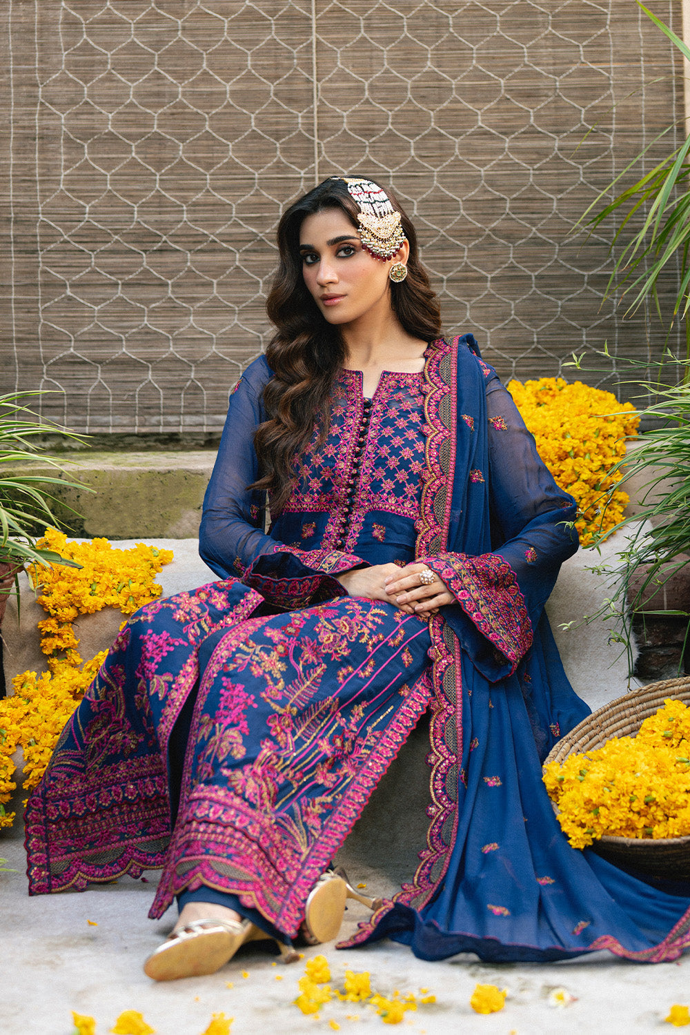 3 Piece Embroidered Chiffon ROKSANA - FSU5653