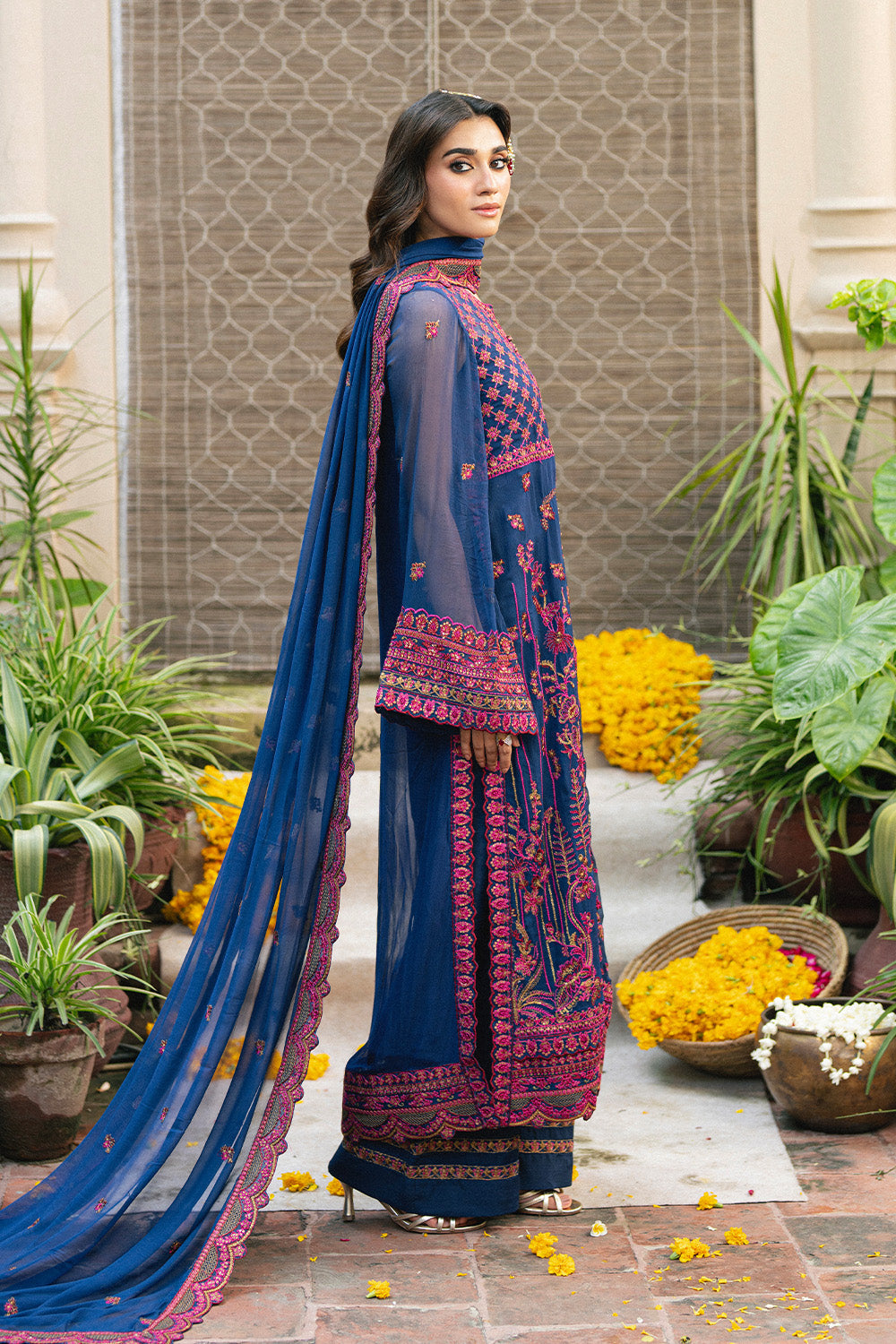 3 Piece Embroidered Chiffon ROKSANA - FSU5653