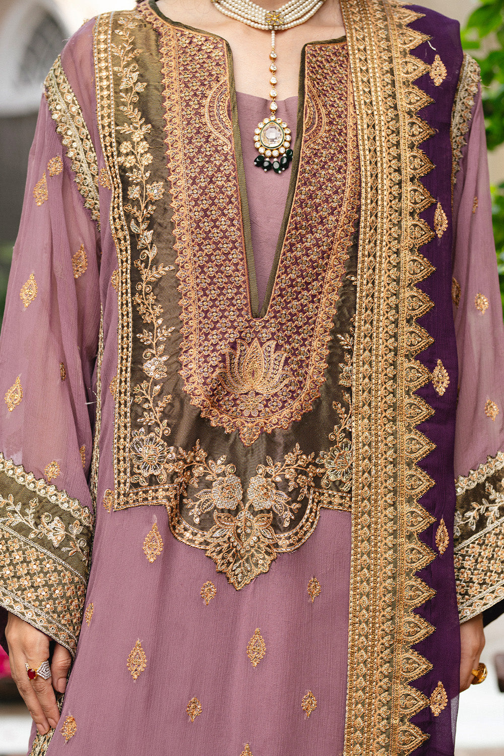 3 Piece Embroidered Chiffon KAMILLA - FSU5654