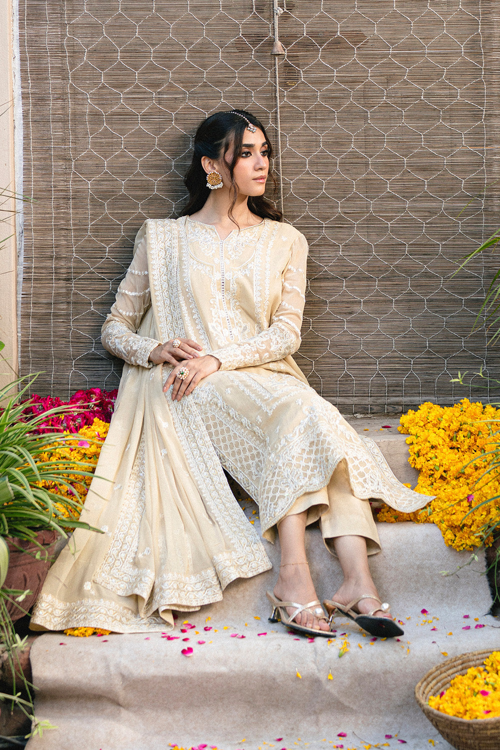 3 Piece Embroidered Chiffon ANASTASIA - FSU5655