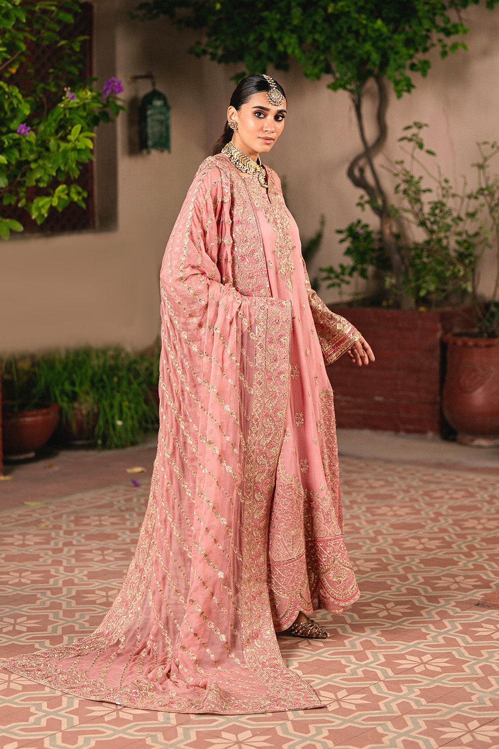 3 Piece Embroidered Chiffon SASHA - FSU5658