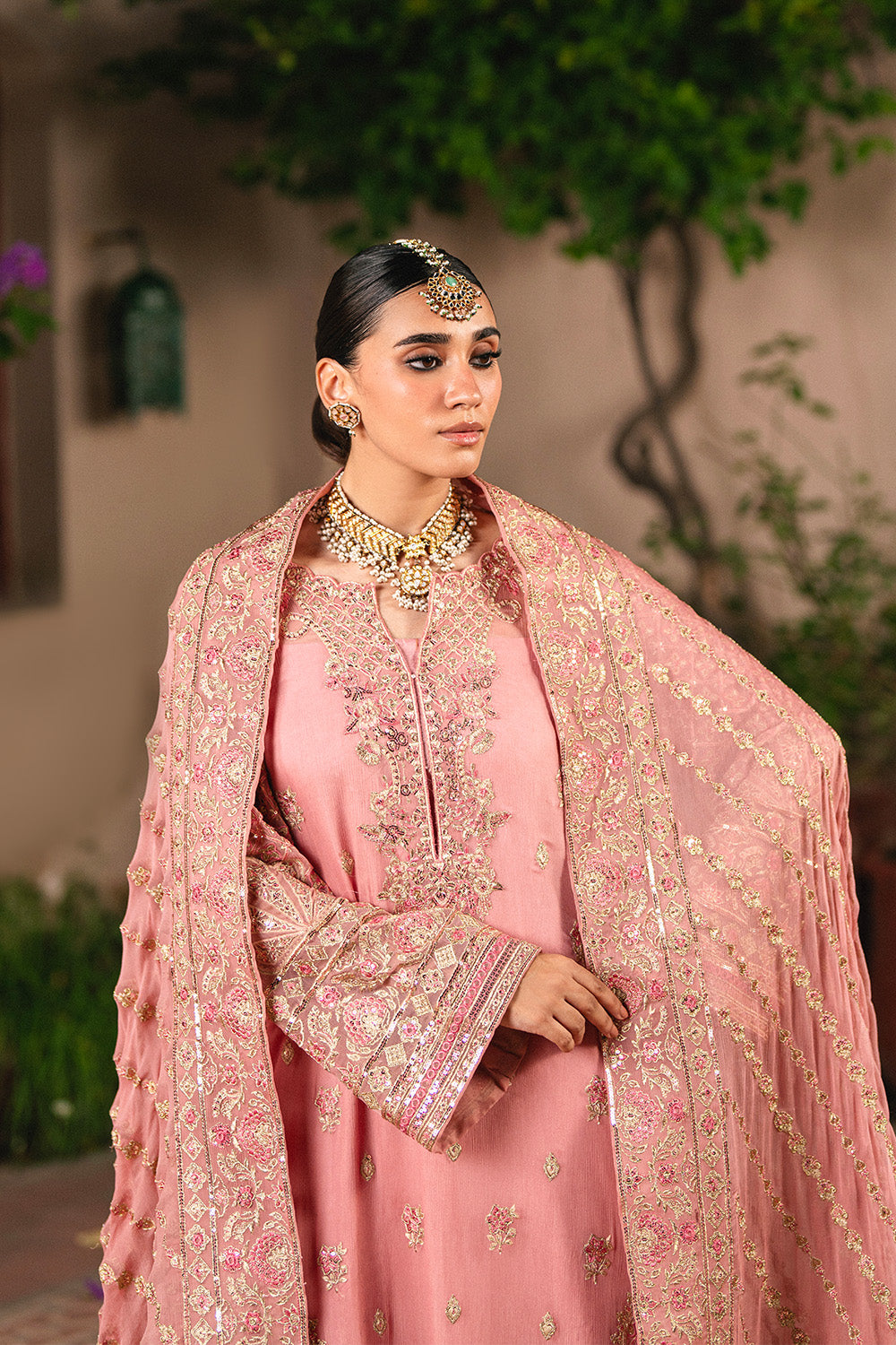 3 Piece Embroidered Chiffon SASHA - FSU5658