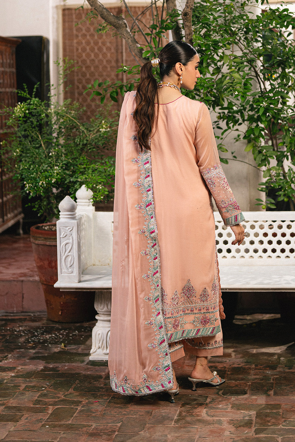 3 Piece Embroidered Chiffon ANYA - FSU5659