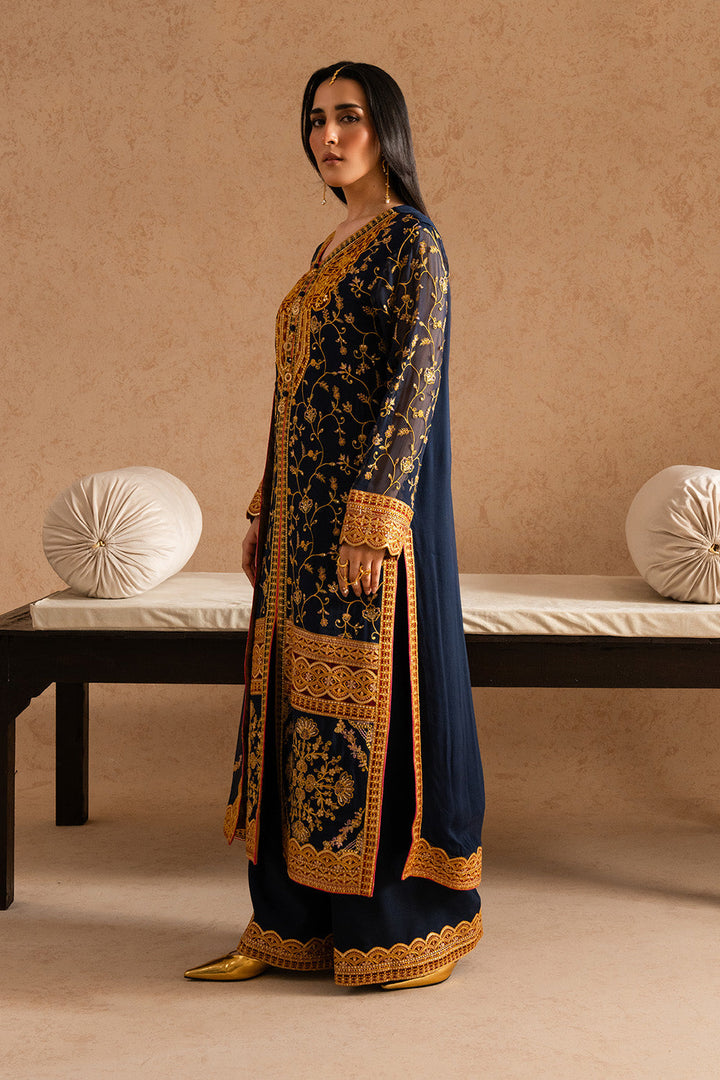 3 Piece Embroirdered Chiffon ZEHRA - FSU5600