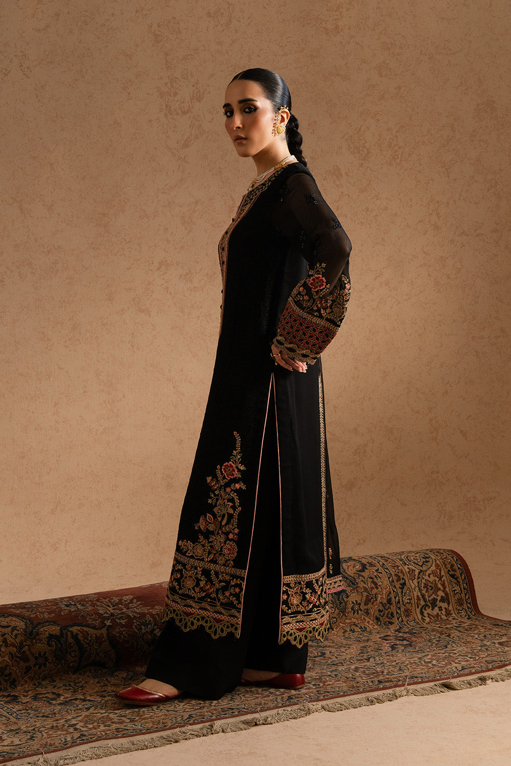 3 Piece Embroirdered Chiffon ZEYNEB - FSU5603