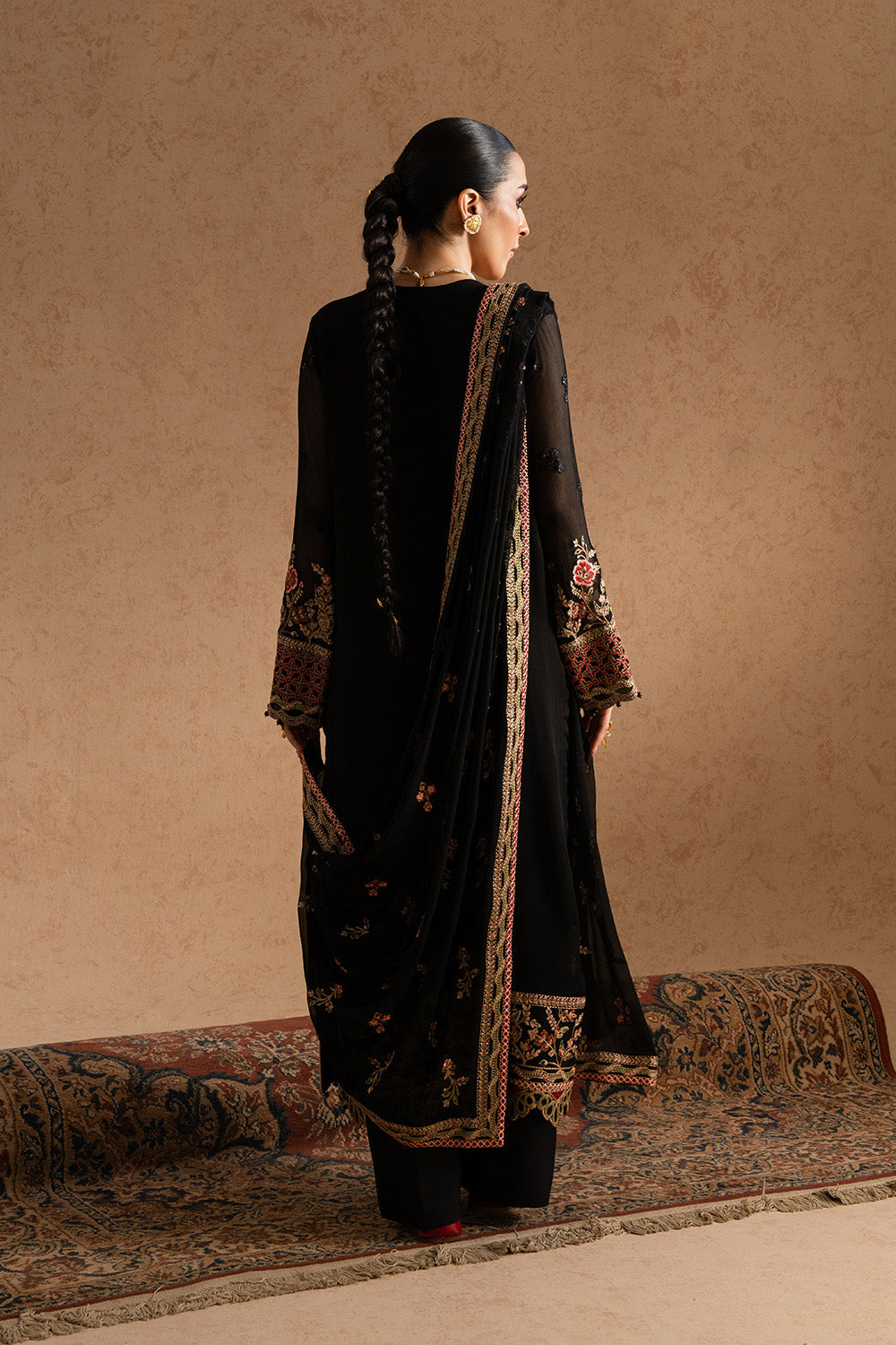 3 Piece Embroirdered Chiffon ZEYNEB - FSU5603