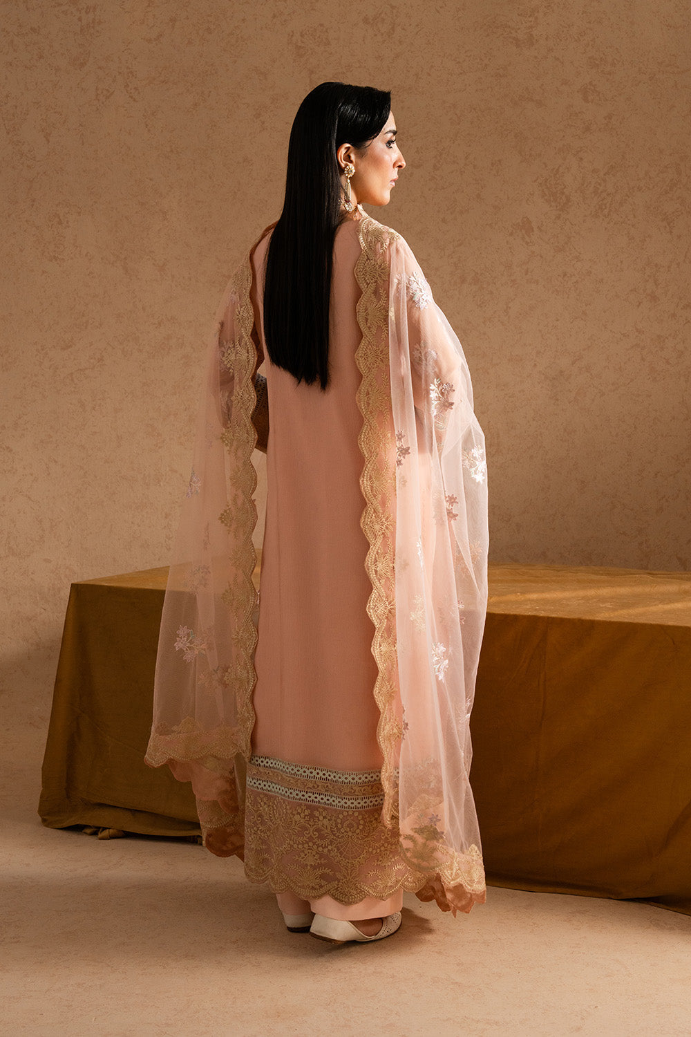 3 Piece Embroirdered Chiffon MIRAY - FSU5609