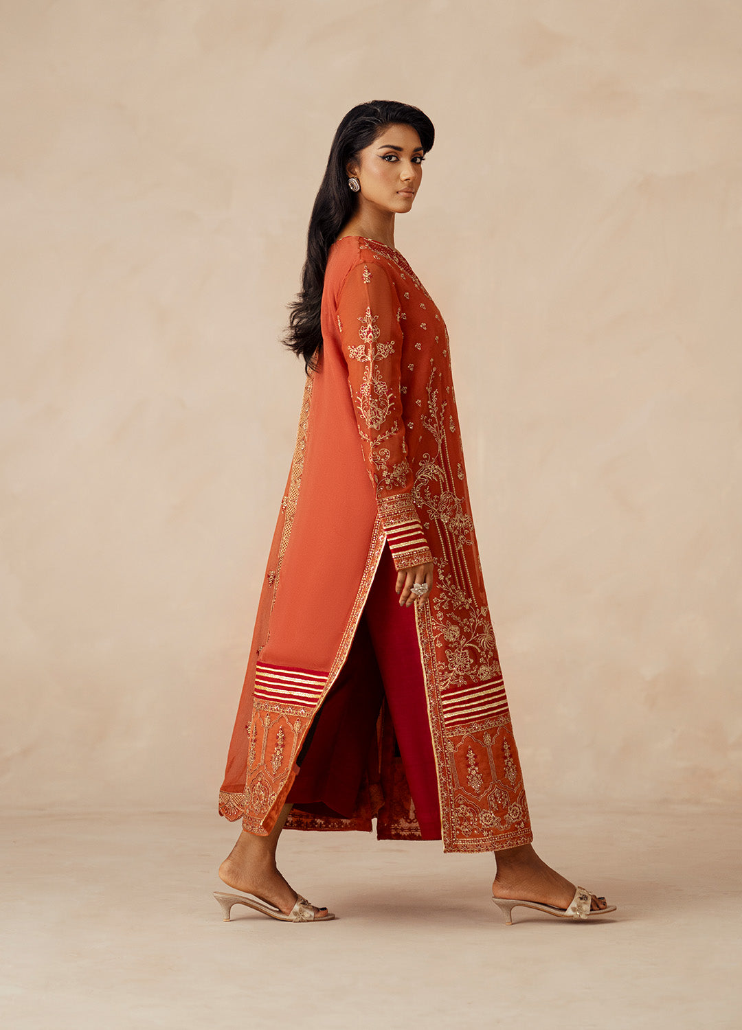 3 Piece Embroidered Chiffon ROYA - FSU5610
