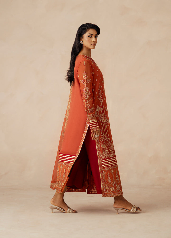 3 Piece Embroidered Chiffon ROYA - FSU5610