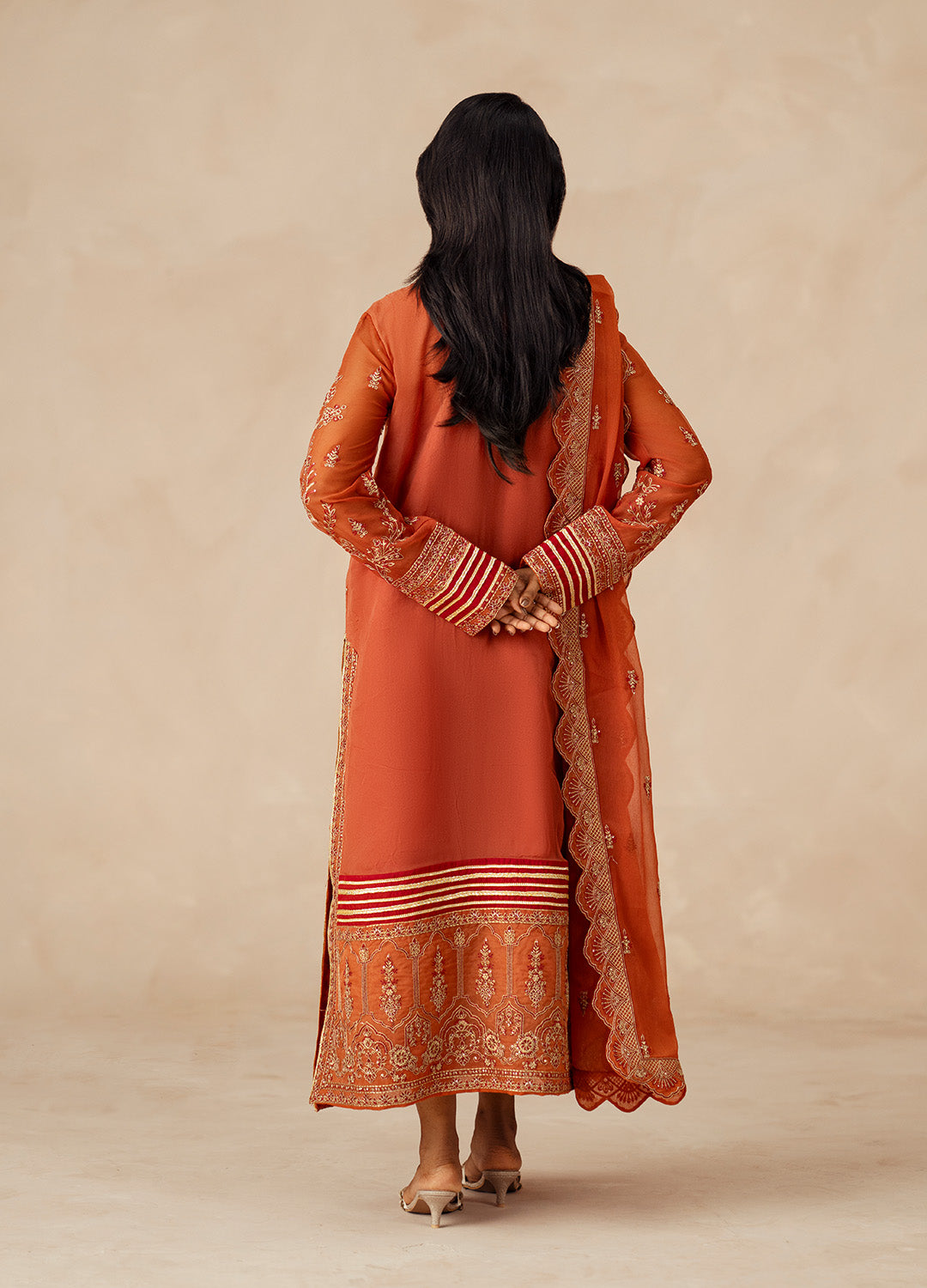 3 Piece Embroidered Chiffon ROYA - FSU5610