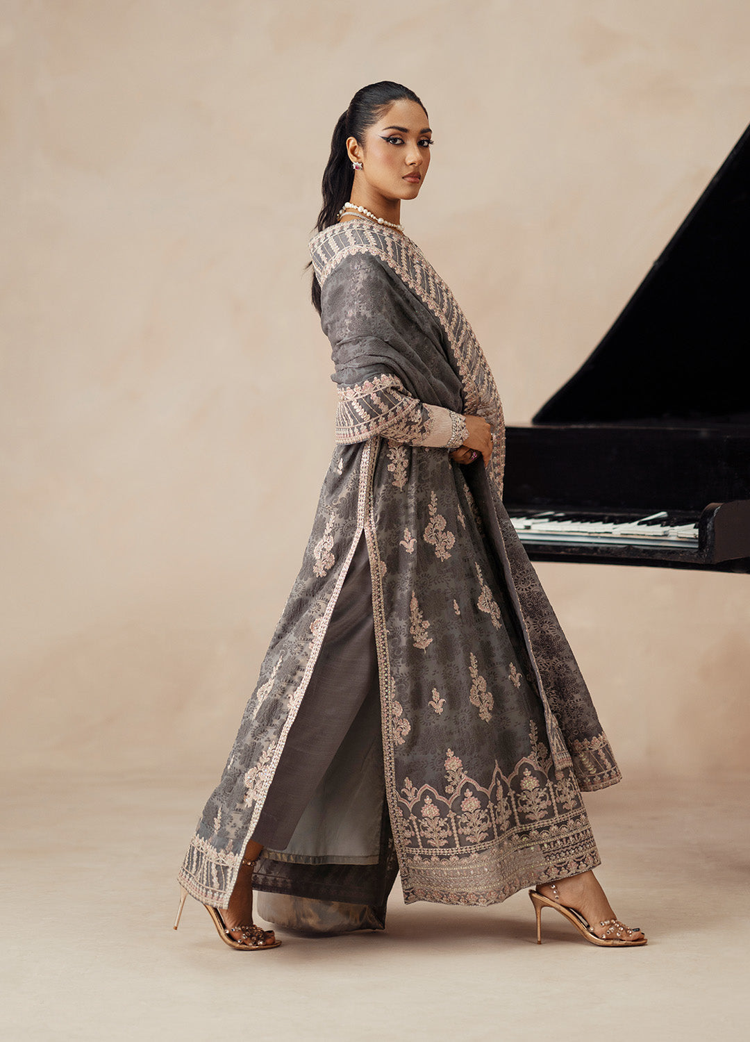 3 Piece Embroidered Chiffon DARYA - FSU5613