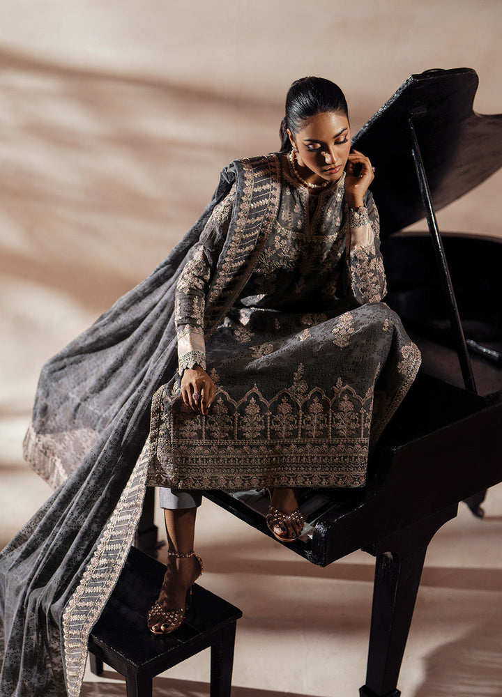 3 Piece Embroidered Chiffon DARYA - FSU5613