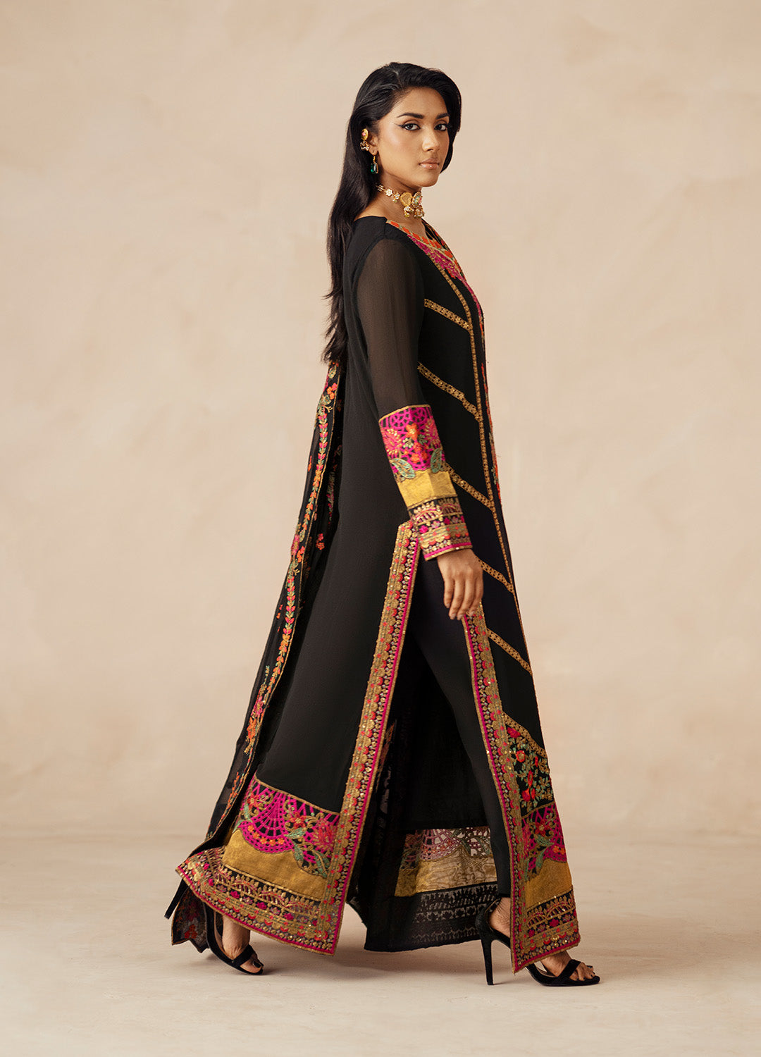 3 Piece Embroidered Chiffon AZILA - FSU5615