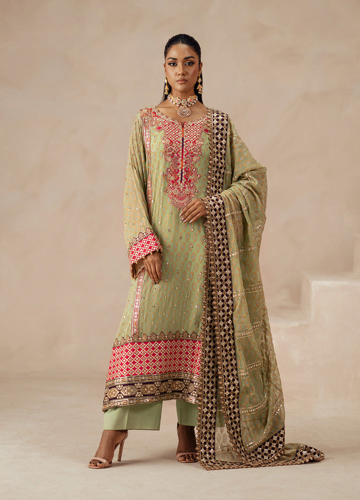 3 Piece Embroidered Chiffon ADVIKA - FSU5616